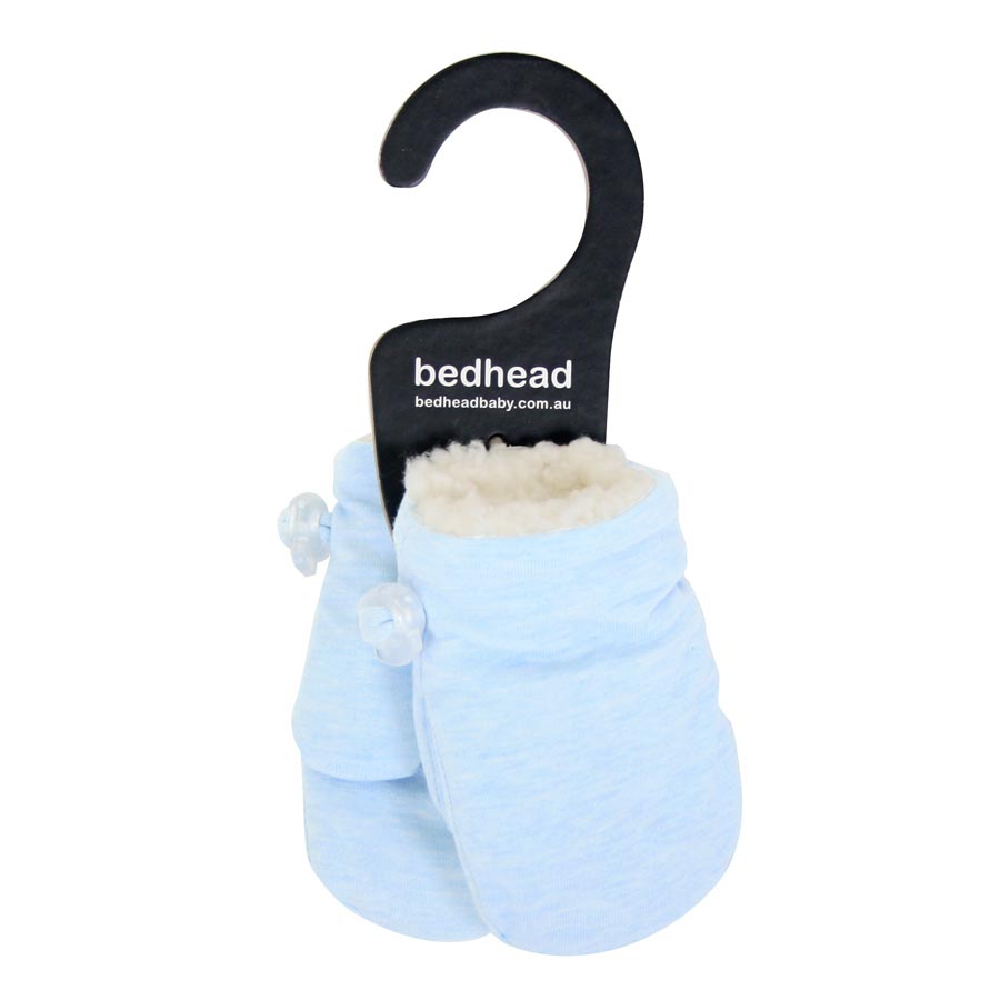 Bedhead - Fleecy Baby Mittens - Baby Blue