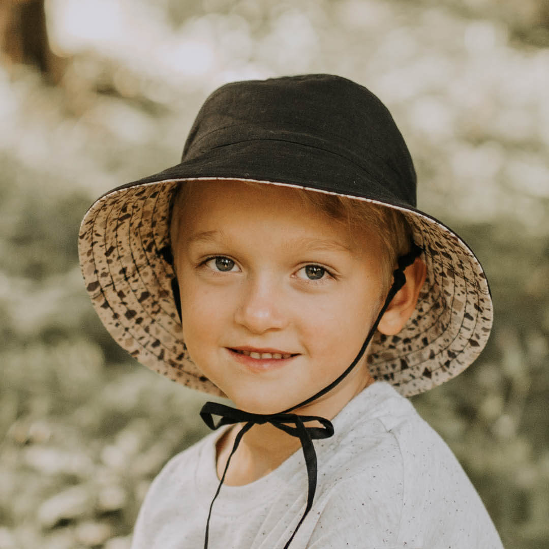 Bedhead - Explorer - Reversible Kids Bucket Hat - Terrazzo / Ebony