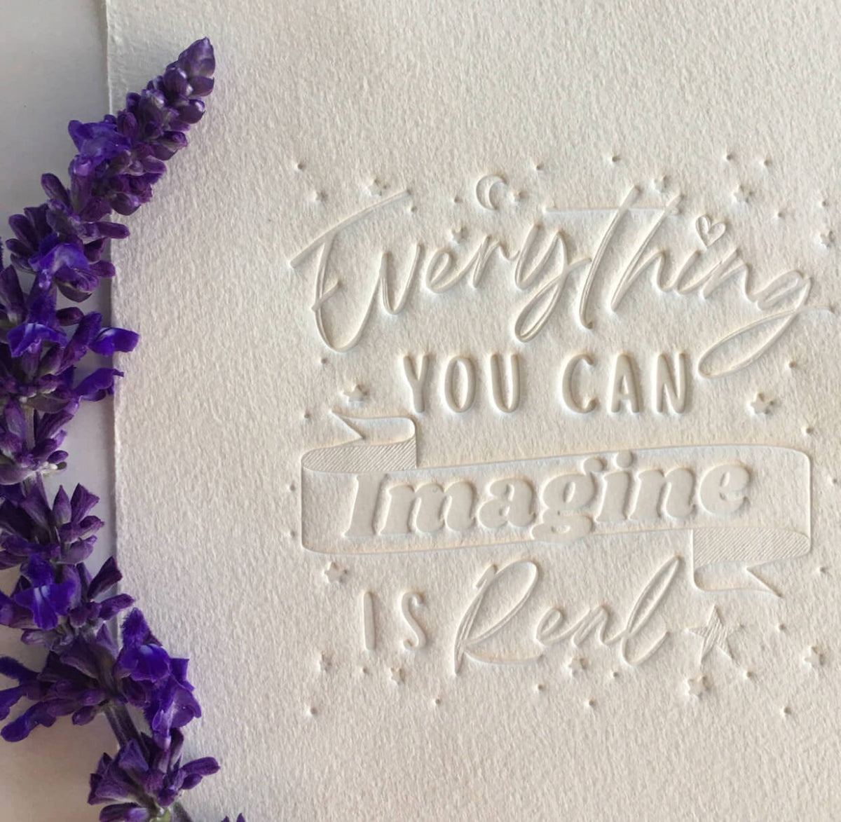 Hand Embossed Typos - Imagine Typo