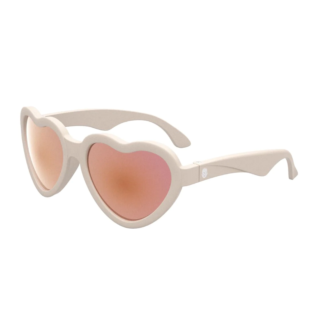 Babiators | Polarised Hearts - Includes Sunglasses Bag - (Sweet Cream)