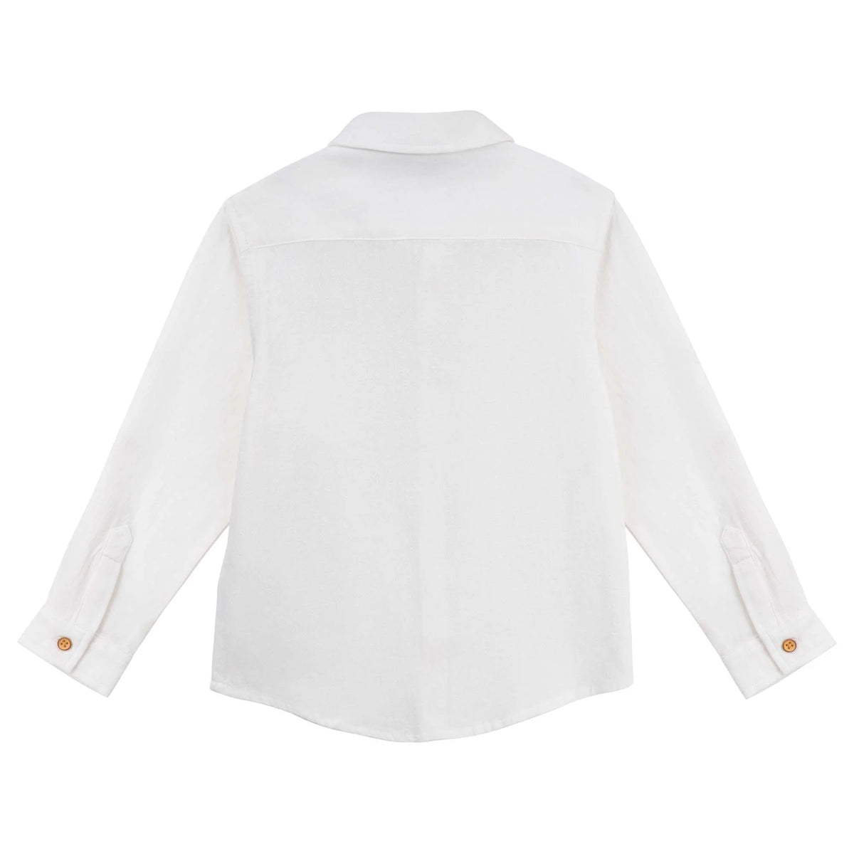 Designer kidz  | Archie L/S Button Shirt - (Ivory)