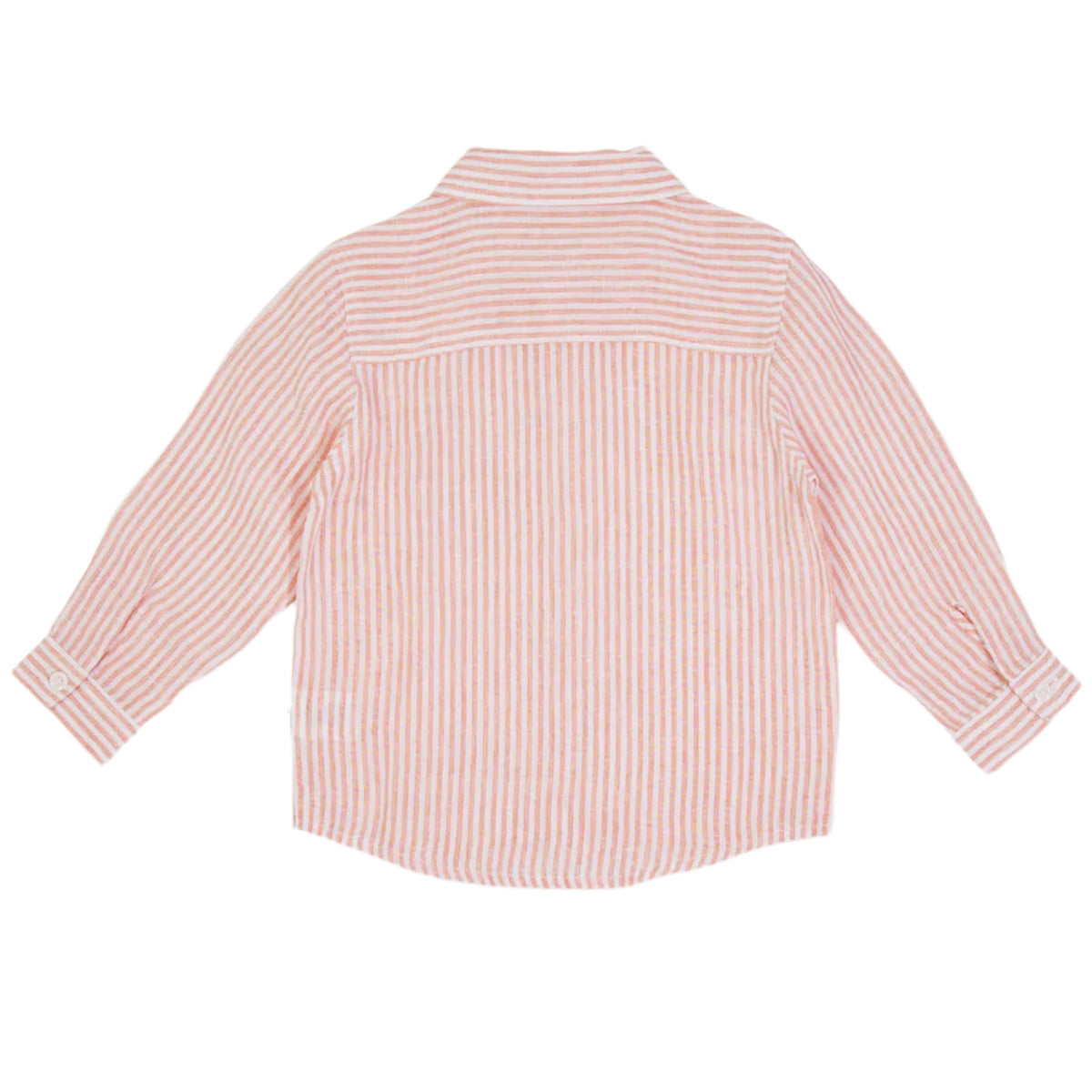 Goldie+Ace | BONDI LINEN SHIRT - (ORANGE STRIPE)