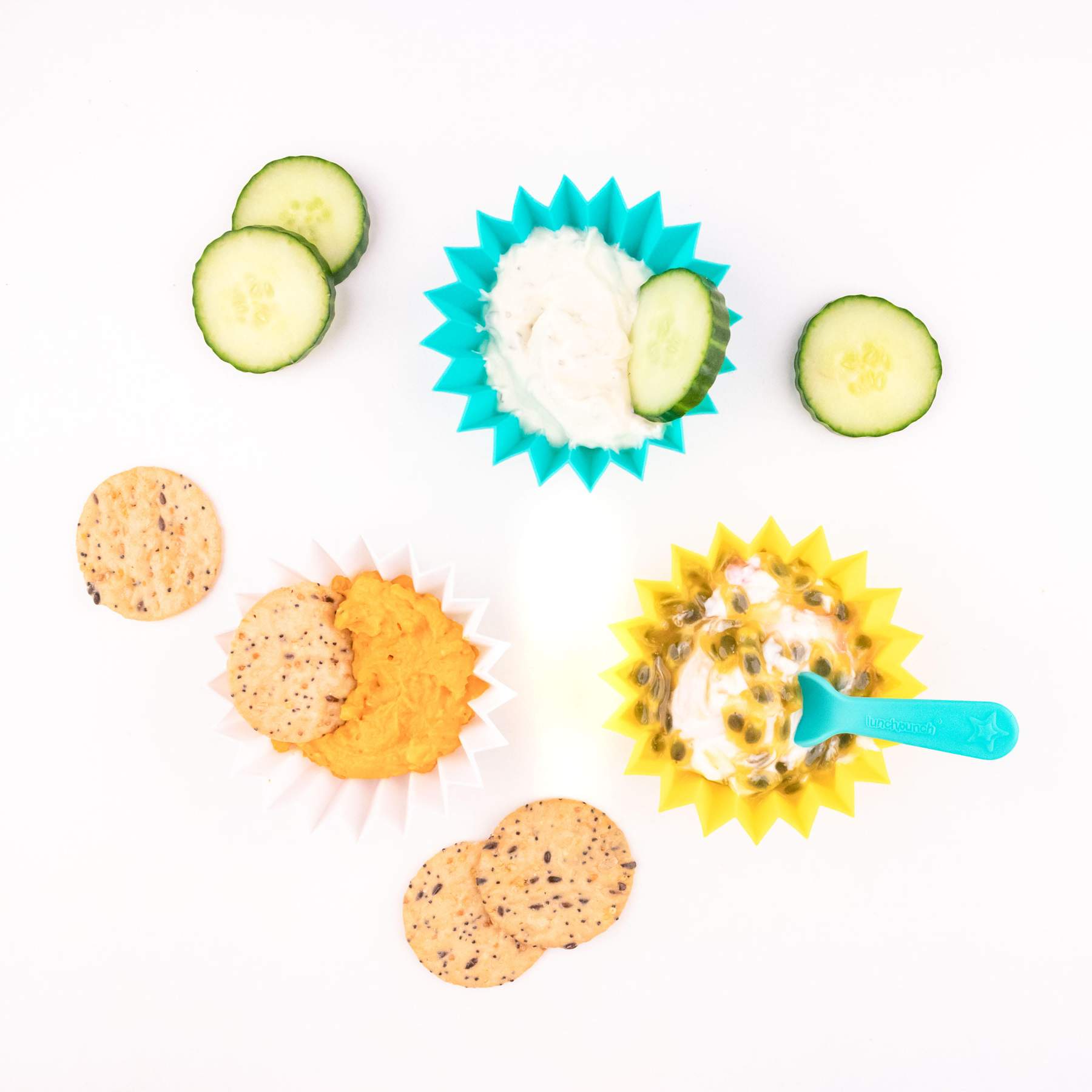 Lunch Punch - Jumbo Silicone Cups - NOW IN 6 x Colour Styles