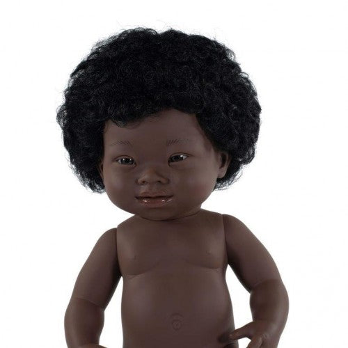 Miniland - African Doll with Down syndrome 38cm - Girl