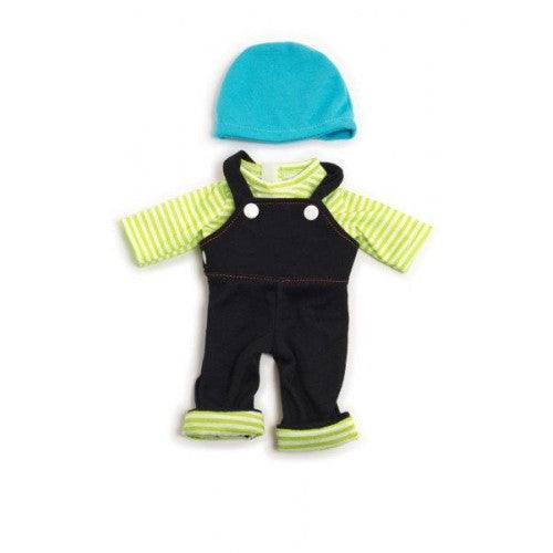 Miniland - Doll Clothing - Stripey Tee and Overall Set-32 cm