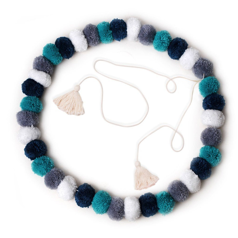 O.B. Designs - Pom Pom Garland - Confetti Blue