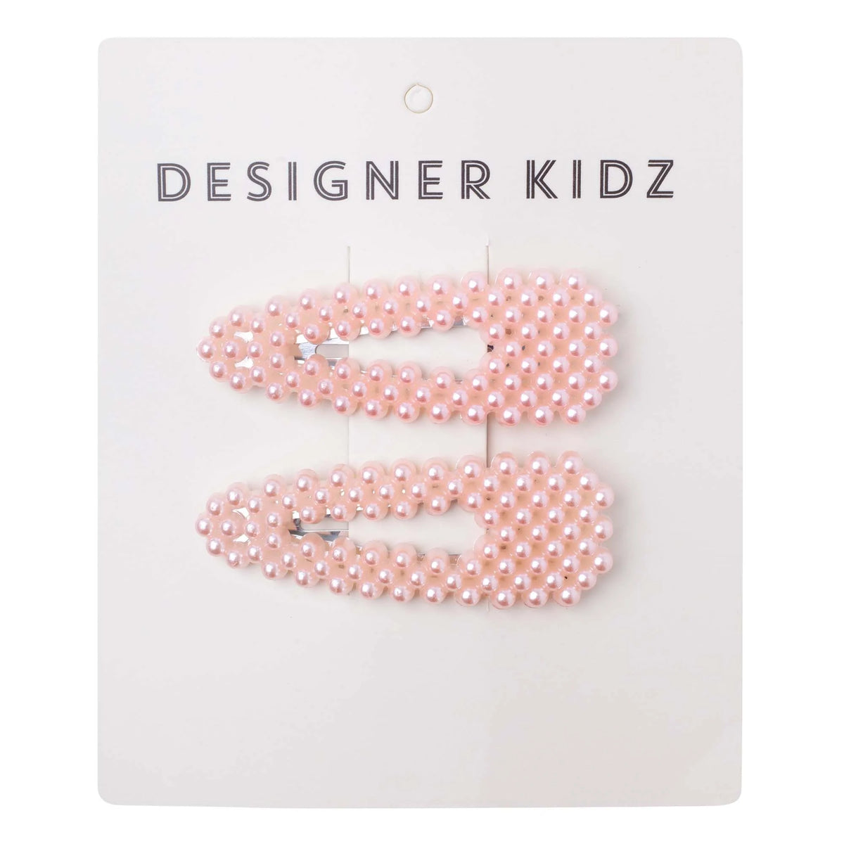 Designer Kidz | Pearl Hair Clips - (Pink)
