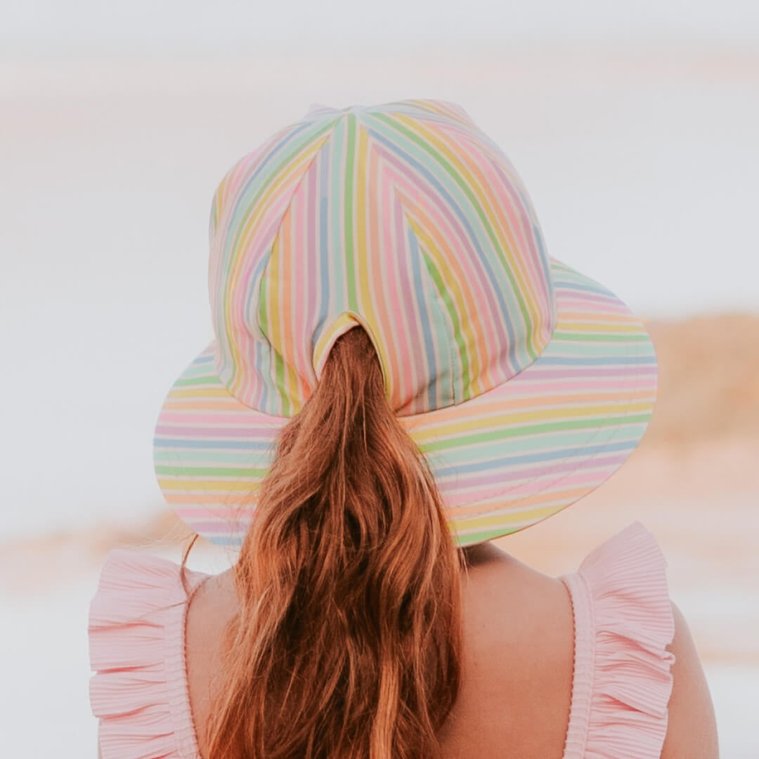 Bedhead | Ponytail Swim Bucket Hat - Rainbow