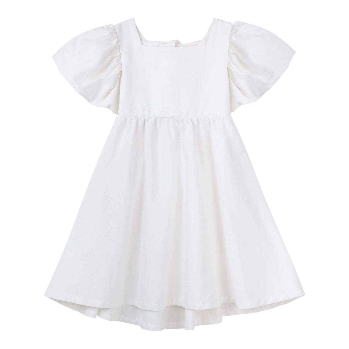 Designer Kidz | Grace Tie Back Dress - Ecru (Ivory)